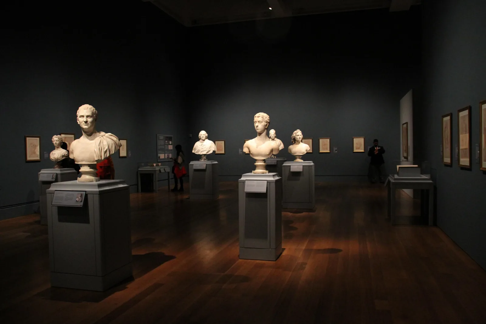 Museum gallery lit with MEGA track lights