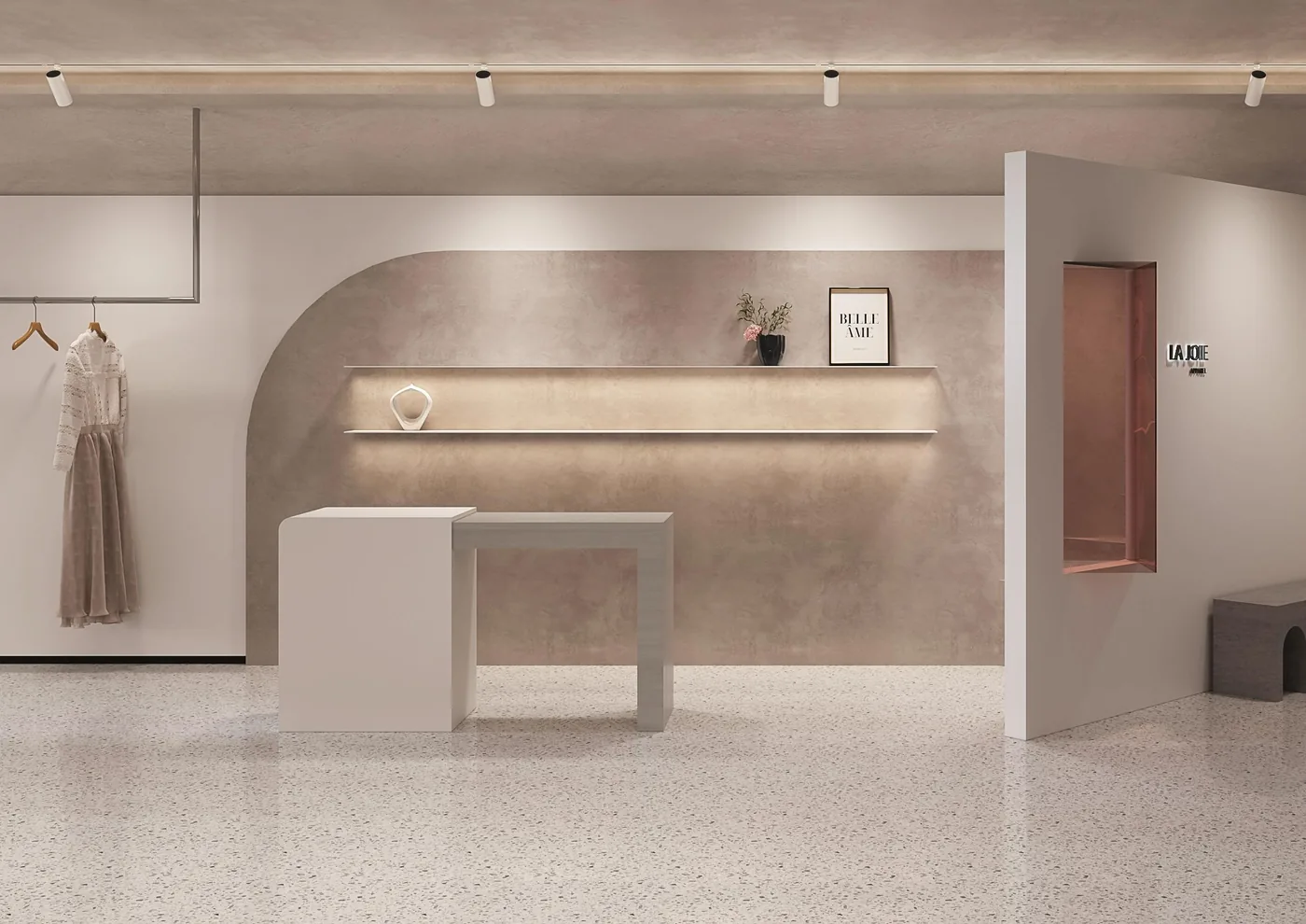 Retail interior lit with Livo track